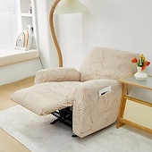 billiga Vilstol och länstol-jacquard fåtölj överdrag överdrag lazyboy överdrag soffstolsöverdrag 4-delade set, halkfri vilstol med förvaringsfickor möbelskydd för vardagsrum