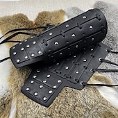 preiswerte Rüstung-Retro Vintage Punk &amp; Gothic Mittelalterlich Rüstung Armband Handgelenkstütze Wikinger Tempelritter Kreuzritter Ranger Schildmaid Bogenschießen Kostüm Herren Vikinger Fantasie Halloween Karneval