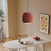 cheap Island Lights-Pendant Lamp, Japanese Style Pendant Lamp, Round Resin Lampshade, Metal Base, Hanging Chandelier, E27 Base, Screw Mouth, Decorative Pendant Light for Kitchen Island, Dining Room, Bar 110-240V