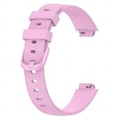 Χαμηλού Κόστους Ζώνες ρολογιών Fitbit-Smart Watch Band Συμβατό με Fitbit Inspire 3 σιλικόνη Εξυπνο ρολόι Λουρί Μεταλλικό κούμπωμα Αδιάβροχη Ρυθμιζόμενο Αθλητικό Μπρασελέ Αντικατάσταση Περικάρπιο