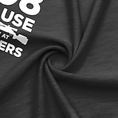 abordables T-shirts de loisir-T-Shirt Homme À Manches Courtes Graphique  Design de Fusil .308 'Les Roches Ne Sont Pas Efficaces à 700 Mètres' Hobby de Tir