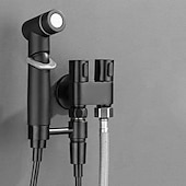 economico Gadget bagno-mini doccia a doppio comando, spruzzatore per bidet per WC portatile, kit spruzzatore per bidet per WC da bagno