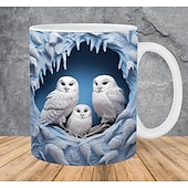 baratos Canecas &amp; Chávenas-Canecas de coruja 3D, caneca engraçada de animais 3D, canecas multiuso com design de espaço criativo, caneca de café para amantes de animais, caneca fofa canecas de cerâmica, presentes legais de