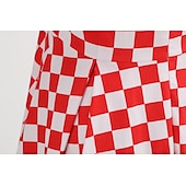 levne Šaty-Retro 50. léta Rockabilly Houpací šaty Flare šaty Kostkovaný Dámské předvečer Všech svatých Plesová maškaráda Na den loučení se svobodou nevěsty Dospělí Šaty Šaty pro návrat domů