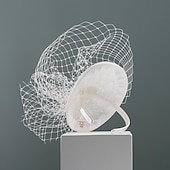 olcso Partikalapok-fejpántok kalapok fejfedők tüll sinamay bowler / cloche kalap csészealj kalap pillbox sapka esküvő tea party elegáns esküvő tüll fejdísz fejfedő