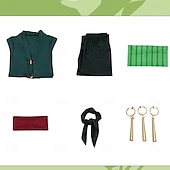 cheap Anime Costumes-One Piece Roronoa Zoro Anime Cosplay Costume Outfits Cosplay Suits Carnival Masquerade Costume For Men&#039;s Boys Kid&#039;s Adults&#039;