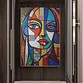 preiswerte Gemälde mit Menschen-handgemaltes Ölgemälde Pablo Picasso, berühmtes Gemälde aufgerollte Leinwand, berühmtes Mädchen, Leinwandkunst, kein gerahmtes Wandkunstgemälde, Heimwanddekoration