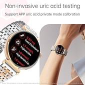 voordelige Smartwatches-dames amoled smartwatch: 1,28” display met ecg, ppg &amp; uitgebreide gezondheidsmonitoring