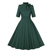 levne Šaty-Retro 50. léta Šaty Houpací šaty Flare šaty Maškarní kostým Dámské Plesová maškaráda Maturita Čajový dýchánek Běžné / Denní Dospělé Šaty Šaty pro návrat domů