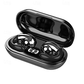 ieftine Căști Wireless-Căști pentru conducție osoasă fără durere Bluetooth 5.3 căști wireless impermeabile pentru sport cu microfon clip pentru ureche