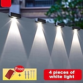 preiswerte Außenwandleuchten-LED Außenwandleuchte Solarlampen 4/8 Stück wasserdichte , IP65, wasserdicht, Gartenlicht,  Solar-Wandleuchte mit hoher Helligkeit, dekorative Wandleuchte für den Innenhof, Gartenzaun