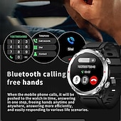 halpa Arvovalinnat-600 mAh suuri akku kello Miehille Älykello IP68 Vesitiivis älykello AMOLED HD-näyttö Bluetooth Puhelusporttirannekoru Valentine's Day -lahja