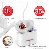 cheap Personal Care Electronics-Invisible Noise Reduction Hearing AidRechargeable Sound Amplifier for the ElderlyHearing AidRechargeable CompartmentAccessories