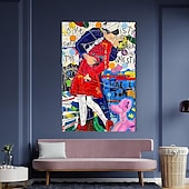 cheap People Paintings-Banksy Style Astronaut oil painting Pop Art Graffiti art Oil Painting 100% HandMade street art Oil Painting Astronaut pop art Oil Painting