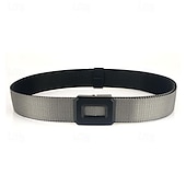 cheap Men's Belt-Men's Belt Nylon Belt Reversible Belt Hollow-out Rotating Buckle Alloy Durable Adjustable Plain Red Kakhi Outdoor Daily Waist Belt