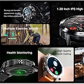 tanie Smartwatche-K52 Smart Watch Męski 1.39 cala Ekran IPS Bluetooth Połączenie Custom Dial Monitor Tętna Zdrowie Monitoring Sportów na Zewnątrz Smartwatch