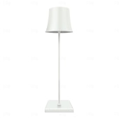 cheap Table Lamps-Portable Dimmable Table Lamp Cordless LED Lamp Aluminum Infinite Dimming Table Lamp Dining Room Bedroom Minimalist Type-C Rechargeable Battery Atmosphere Long Lasting
