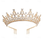 cheap Hair Styling Accessories-Luxury Queen&#039;s Crown Wedding Banquet Party Pan Hair Crown Water Diamond Hair Accessories Bride Crown Headband
