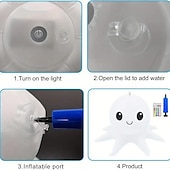 cheap Underwater Lights-Solar Floating Pool Lights Solar Powered Waterproof Inflatable Octopus Light 16 Colors Inflatable Pond Light with Remote Control for Christmas Decoration Garden Wedding Party