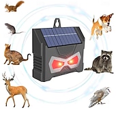 cheap Outdoor Wall Lights-Ultrasonic Animal Repellent Solar Outdoor Waterproof Ultrasonic Bird Repellent Explosive Flash Mouse Repellent USB Solar Charging Method Used for Home Garden Yard Garage Farm 1PC