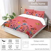 billiga Påslakanset-fjärilsbroderi dubbelsäng påslakan enkelsäng varm blomsterbäddset 2-delat set 3-delat set lätt och mjuk kort plysch set