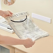 economico Stoccaggio cucina-supporti per sacchetti di plastica, supporto per sacchetti della spesa di grande capacità, supporto per sacchetti di plastica sospesi in rete per riporre i sacchetti di plastica della cucina