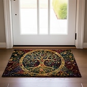 cheap Doormats-Vintage Tree of Life Doormat Floor Mats Washable Rugs Kitchen Mat Non-Slip Oil Proof Rug Indoor Outdoor Mat Bedroom Decor Bathroom Mat Entrance Rug
