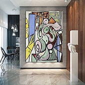 preiswerte Abstrakte Gemälde-Pablo Picasso, der Maler, Ölgemälde, handgemaltes Guernica-Ölgemälde auf Leinwand von Pablo Picasso, Museumsqualität, 100 % handgemalt