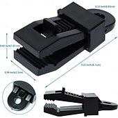 お買い得  キャンプ用品-10 個プッシュプルテントクリップテントアタッチメントクリップ屋外キャンプテントフック防風ストラップバーブクリップ