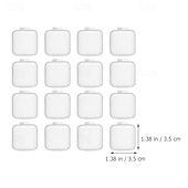 cheap Jewelry &amp; Cosmetic Storage-20/50pcs Mini Plastic Storage Box Square Transparent Portable Container Jewelry Holder Earrings Packaging Display Case Medicine Bin Jewlery Garbage Can Storage Cases Pp Accessories Clear Buds