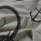 voordelige Casual herenbroek met print-Voor heren Hawaii Octopus Broeken 3D-afdrukken Broek met rechte pijpen Medium Taille Trekkoord elastische taille Buiten Straat Feestdagen Zomer Lente Herfst Comfortabel Passend Micro-elastisch