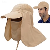 billiga Huvudbonader för herrar-Herr Unisex Fiskarhatt Solhatt Fiskehatt Mörkgrå Marin Utomhus Fiske Solid färg Vattentät UV-skydd Andningsfunktion Snabb tork