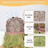 cheap Synthetic Trendy Wigs-Synthetic Wig Natural Wave Bob Neat Bang Wig 12 inch Mint Green Synthetic Hair Women&#039;s Green