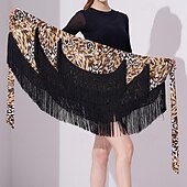 levne Latinské sukně-Latinské tance Standardní tance Sukně Potisk Třásně Čistá Barva Dámské Výkon Trénink Vysoký Polyester