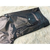 abordables Bas-Punk &amp; Gothique Médiéval Steampunk Pantalon Pantalon de moto à jambe droite Cavaliers Motards Déguisement Homme Décontracté Quotidien Adulte Pantalon