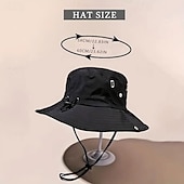 levne Pánské klobouky-Pánské Kbelík Sluneční klobouk Rybářský klobouk Klobouk Boonie Dağcı Şapkası Černá Tmavomodrá Polyester Cestování Plážový styl Venkovní Dovolená Bez vzoru UV ochrana proti slunci Proti sluci