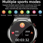 economico Smartwatch-696 W11PRO Orologio intelligente 1.32 pollice Intelligente Guarda Bluetooth ECG + PPG Monitoraggio della temperatura Pedometro Compatibile con Android iOS Da uomo Chiamate in vivavoce Promemoria di