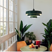 preiswerte Pendelleuchte-LED-Kronleuchter, Deckenleuchte, Macaron, Retro-Aluminium, nordischer Stil, Café-Bar, warmes Licht, 1 Licht, 110–120 V, 220–240 V