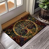 cheap Doormats-Vintage Tree of Life Doormat Floor Mats Washable Rugs Kitchen Mat Non-Slip Oil Proof Rug Indoor Outdoor Mat Bedroom Decor Bathroom Mat Entrance Rug