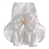 preiswerte Kleider-Hund Katze Hochzeitskleid Mode Party Winter Atmungsaktiv Weich Waschbar Bequem Outdoor Hochzeitsfeier Alltagstauglich Hundebekleidung for Bichon Frise Zwergspitz Baby Haustier Papillon Klein