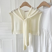 voordelige bruiloft gast wraps-Damesomslag leuke Style Mouwloos Zijde Bruiloftsomslagen Met Pure Kleur Voor Bruiloft Zomer