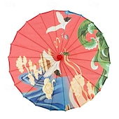 cheap Mr &amp; Mrs Wedding-Silk Cloth Parasol (33-inch Peony) - Chinese Japanese Style Paper Umbrella - For Weddings And Personal Sun Protection Asdf Christmas