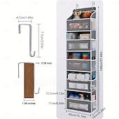 abordables Rangement et organisation-1pc dispositif de stockage de porte dispositif de stockage de voiture de camping à 5 couches dispositif de stockage de salle de bain rv dispositif de stockage de porte jouet couche chambre placard