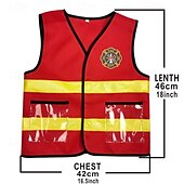 economico Costumi per bambini-Da ragazzo Da ragazza Vigile del fuoco Costume cosplay Completi Per Mascherata Cosplay Per bambini Canottiera Cappelli