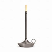 economico Lampade da tavolo-Lampada da tavolo senza fili in alluminio touch a forma di candela con dimmer touch di tipo C ricaricabile lampada da tavolo per interni camera da letto soggiorno decorazione