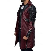 baratos Tops-Punk e gótico Medieval Steampunk Casaco Drogador da praga Fantasia Homens Baile de Máscaras Casual / Diário Adulto Casaco