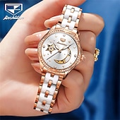 cheap Mechanical Watches-Automatic Mechanical Watch For Ladies Skeleton Luminous Waterproof Stainless Steel Luxury Elegant Mother's Day Gift for Women's Watches