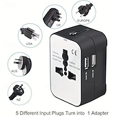 お買い得  車用充電器-マルチファンクションコンバータソケット グローバルパスコンバータソケット マルチUSB変換プラグ