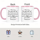 levne Šálky a hrnečky-1ks hrnek na kávu, můžete být hrdí - perfektní dárek s poděkováním pro ženy učitelky sestry spolupracovníky a šéfy - kapacita 11 oz