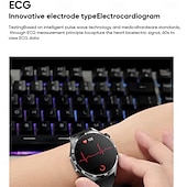 preiswerte Smartwatch-2024 NEU 1,43 Zoll Amoled Voll-Touchscreen Blutzucker Smart Watch ECG Überwachung Blutdruck Körpertemperatur Smartwatch Männer IP67 Wasserdicht Fitness Tracker